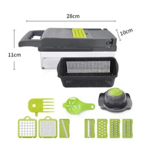 16 in 1 Vegetable Chopper Multifunctional Cutter & Shredder Fruit & Potato Grater with Basket  Carrot Grinder for Kitchen
